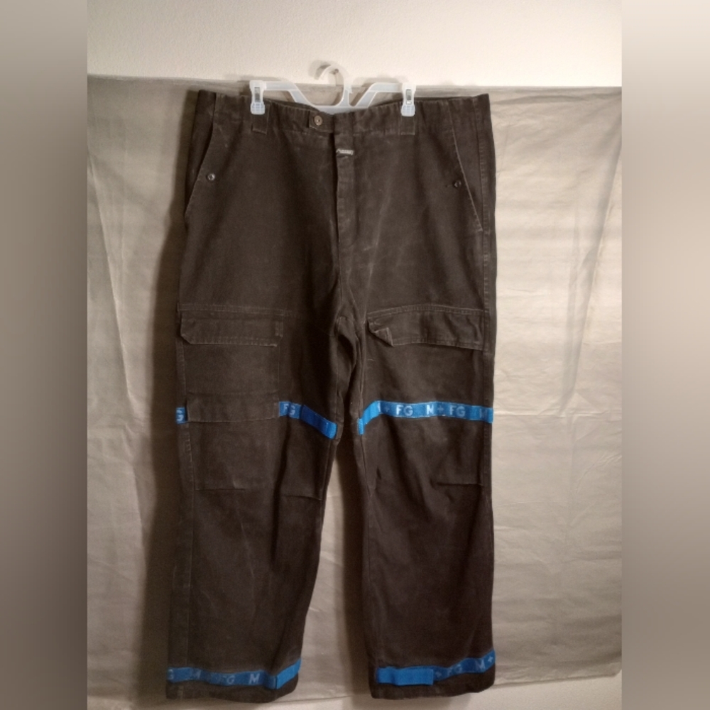 Vintage Marithe Francois Girbaud Baggy black Jeans Sz 44M Wide Leg